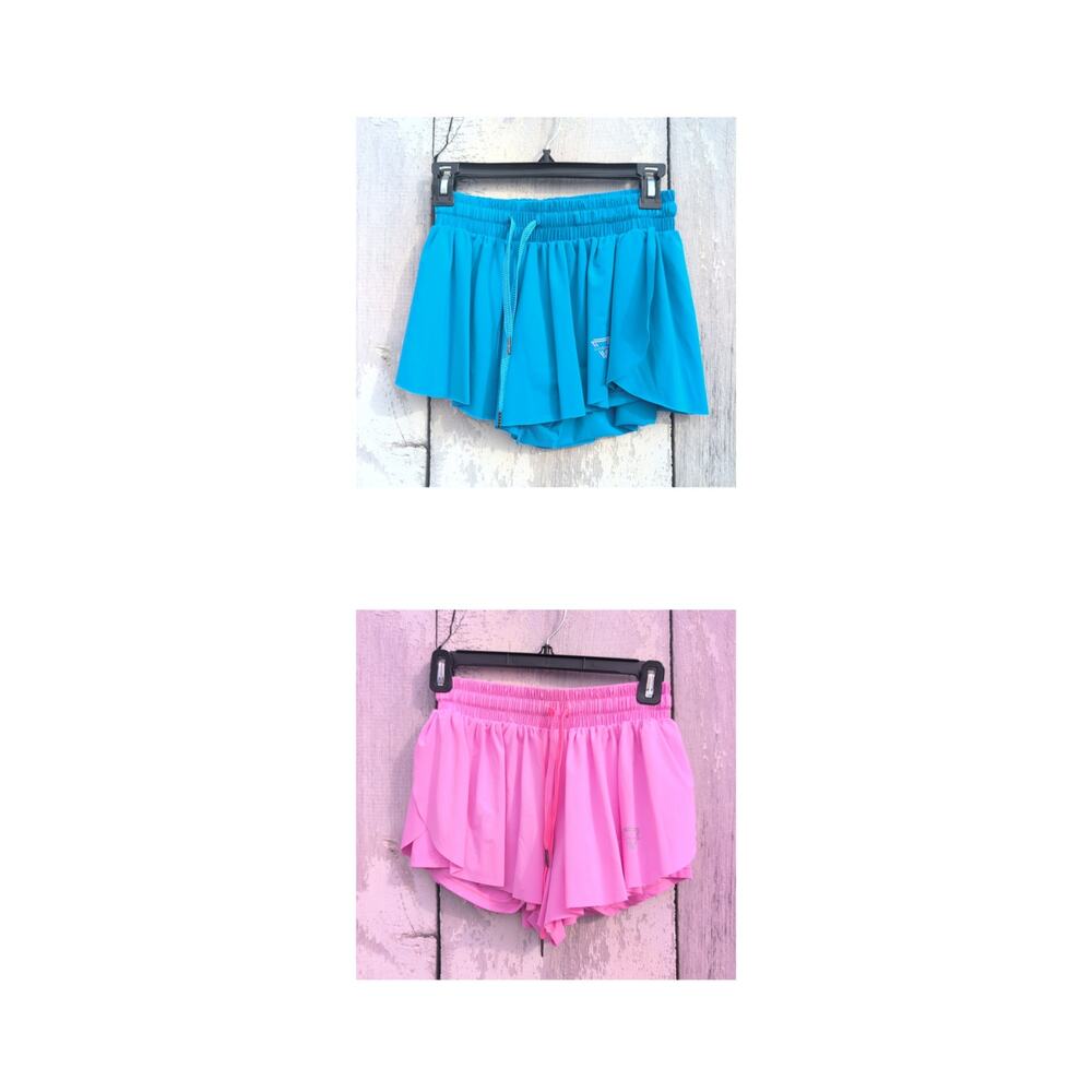 Luogongzi Athletic Skorts Stretchy Flowy Women's Small
